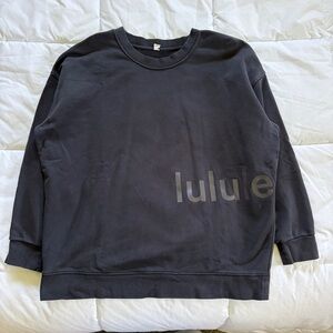 Black Lululemon Oversized Crew